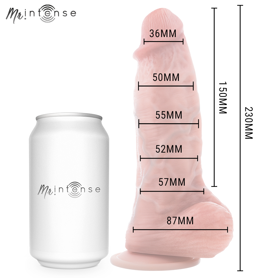 MR INTENSE - DILDO IN SILICONE SPENCER MEDIO 23 CM -Ø- 5,7 CM - MR. INTENSE DILDOS | Lingerie Harness Boutique