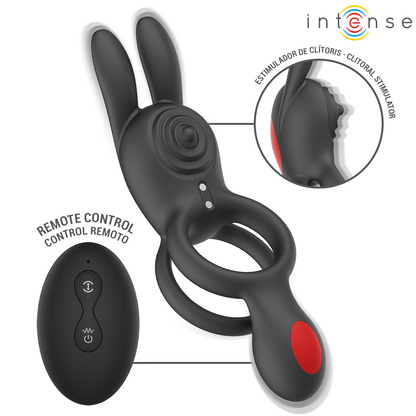 INTENSE - QUINN ANELLO A DOPPIA VIBRAZIONE CON TELECOMANDO - INTENSE COUPLES TOYS | Lingerie Harness Boutique