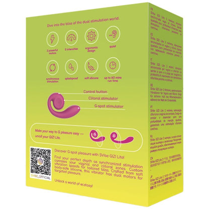 SNAIL VIBE - VIBRATORE ROSA GIZI LITE DOPPIO PUNTO G E CLITORIDEO - SNAIL VIBE | Lingerie Harness Boutique