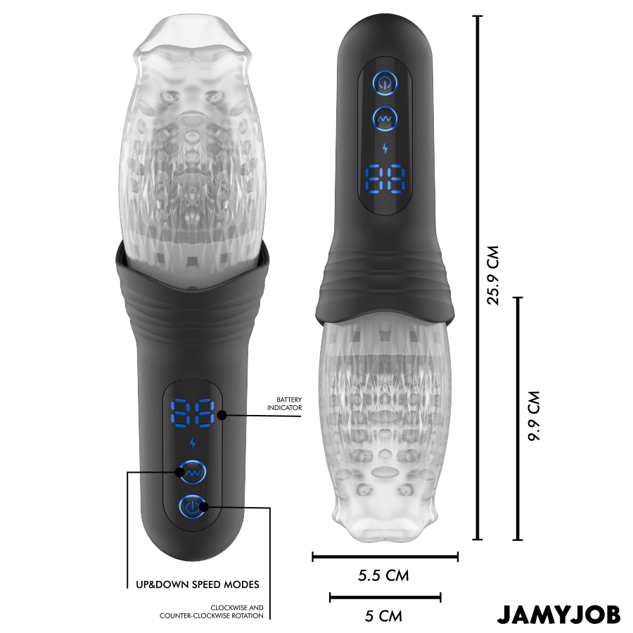 JAMYJOB - SPINJOB 2.0 MASTURBATORE CON SPINTA E ROTAZIONE - JAMYJOB | Lingerie Harness Boutique