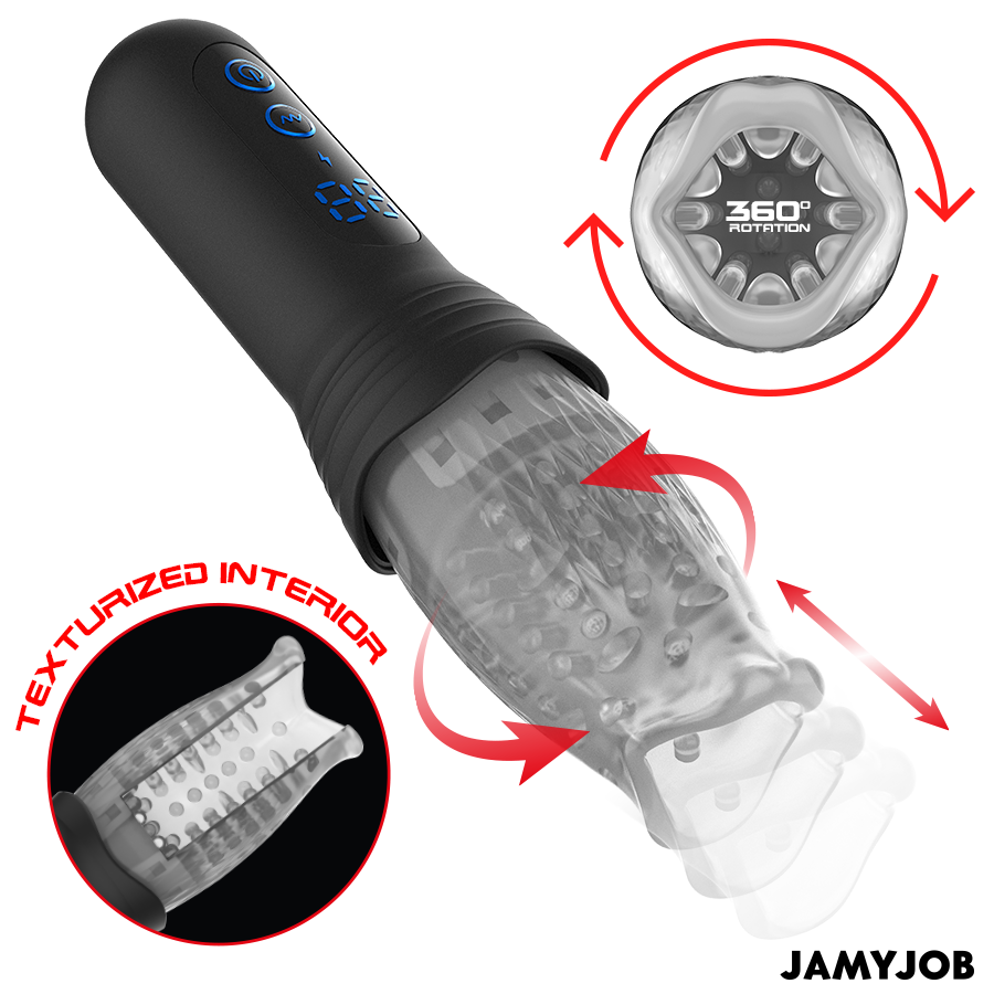 JAMYJOB - SPINJOB 2.0 MASTURBATORE CON SPINTA E ROTAZIONE - JAMYJOB | Lingerie Harness Boutique