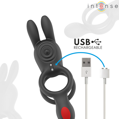 INTENSE - QUINN ANELLO A DOPPIA VIBRAZIONE CON TELECOMANDO - INTENSE COUPLES TOYS | Lingerie Harness Boutique
