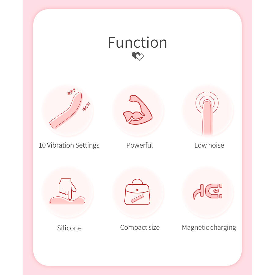 PRETTY LOVE - KISELL VIBRATORE ROSA PER PUNTO G - HIGH TECH | Lingerie Harness Boutique