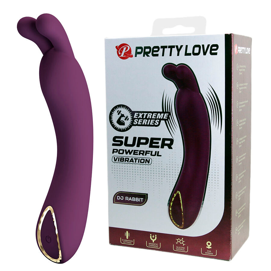 PRETTY LOVE - DJ RABBIT VIBRATORE PUNTO G VIOLA - HIGH TECH | Lingerie Harness Boutique