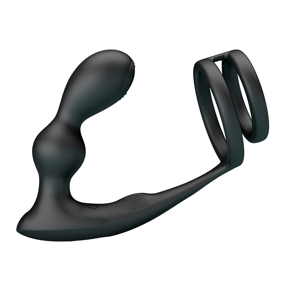 MR PLAY - PLUG ANALE VIBRANTE CON ANELLO PER PENE E TELECOMANDO - MR PLAY | Lingerie Harness Boutique