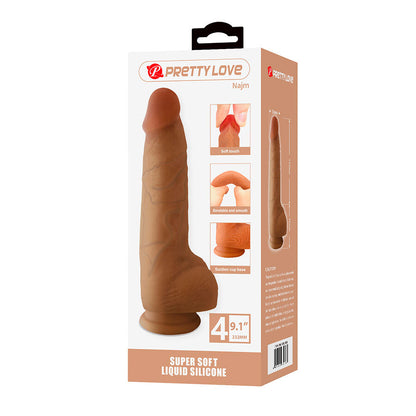 PRETTY LOVE - NAJM DILDO REALISTICO CON VENTOSA 23,2 CM -Ø- 5,5 CM - DILDOS | Lingerie Harness Boutique