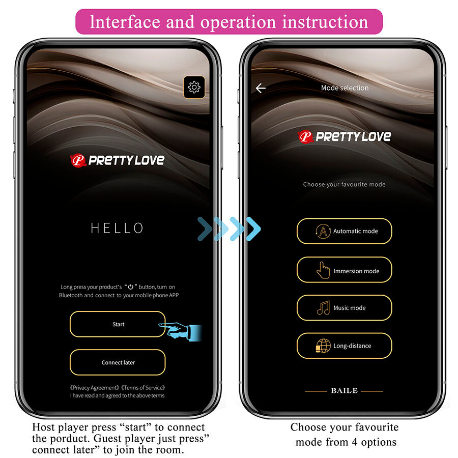 PRETTY LOVE - DORA VIBRATORE INVISIBILE CON APP GRATUITA - APP SERIES | Lingerie Harness Boutique