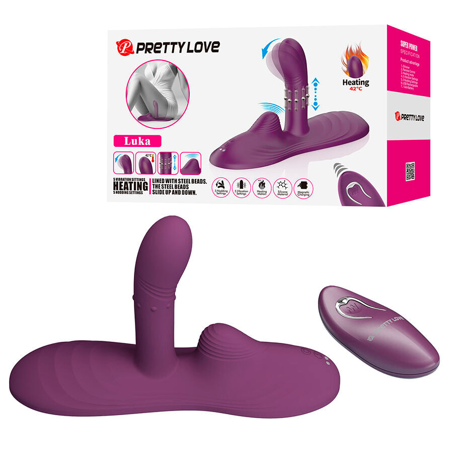 PRETTY LOVE - LUKA VIBRATORE CON EFFETTO CALORE E TELECOMANDO - REMOTE CONTROL | Lingerie Harness Boutique