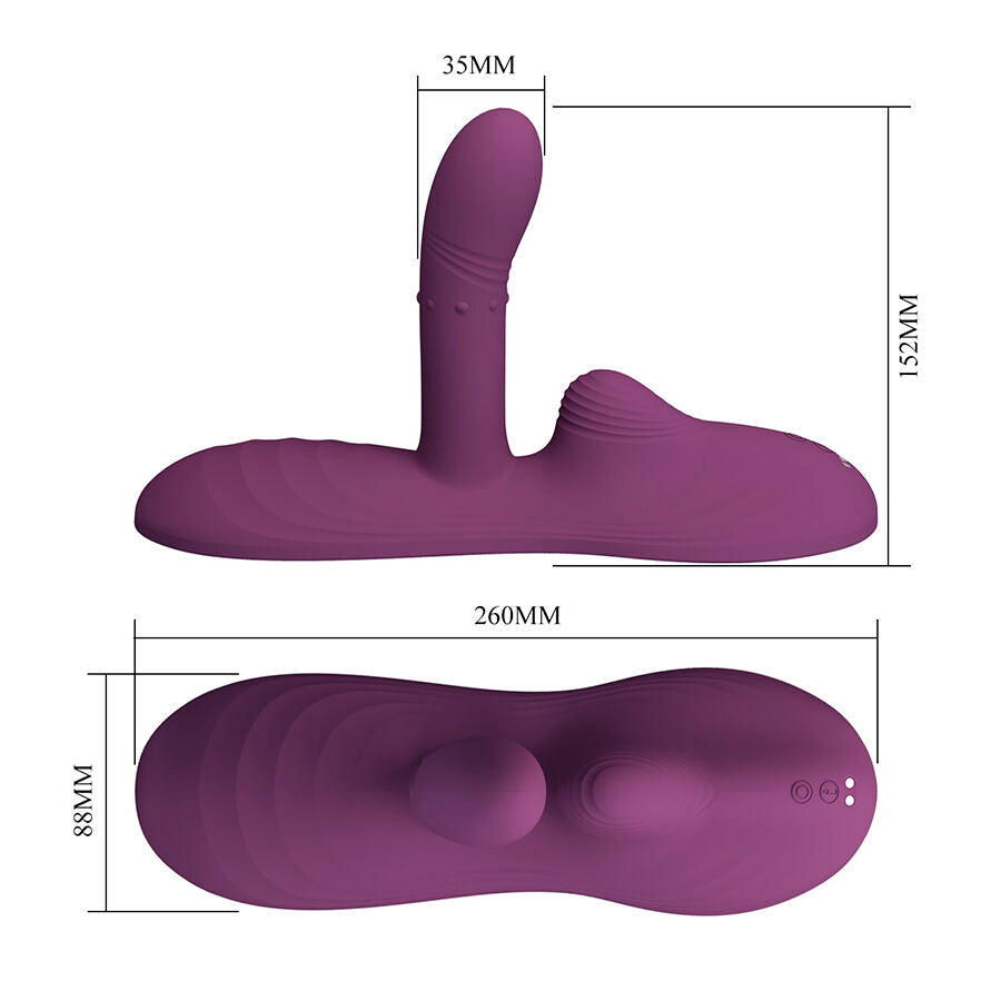 PRETTY LOVE - LUKA VIBRATORE CON EFFETTO CALORE E TELECOMANDO - REMOTE CONTROL | Lingerie Harness Boutique