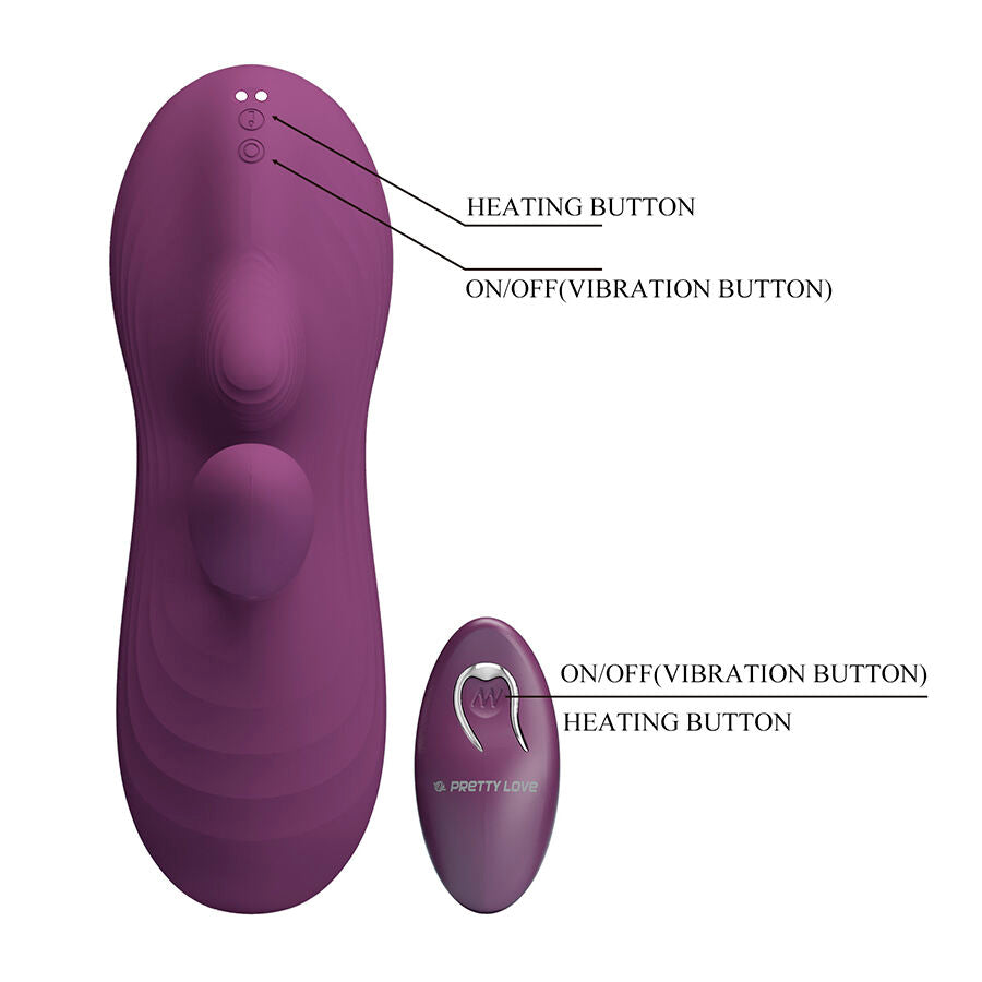 PRETTY LOVE - LUKA VIBRATORE CON EFFETTO CALORE E TELECOMANDO - REMOTE CONTROL | Lingerie Harness Boutique