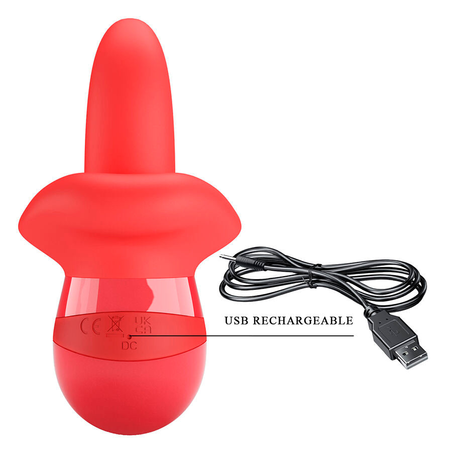 PRETTY LOVE - OBELIA MASTURBATORE VIBRATORE CON LINGUA E MOVIMENTO ORBITALE - HIGH TECH | Lingerie Harness Boutique