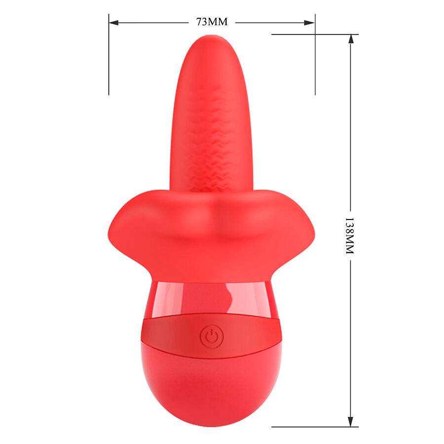 PRETTY LOVE - OBELIA MASTURBATORE VIBRATORE CON LINGUA E MOVIMENTO ORBITALE - HIGH TECH | Lingerie Harness Boutique