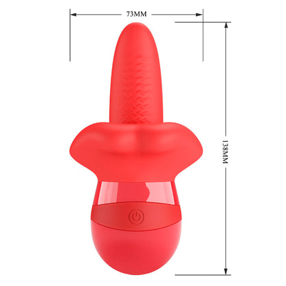 PRETTY LOVE - OBELIA MASTURBATORE VIBRATORE CON LINGUA E MOVIMENTO ORBITALE - HIGH TECH | Lingerie Harness Boutique