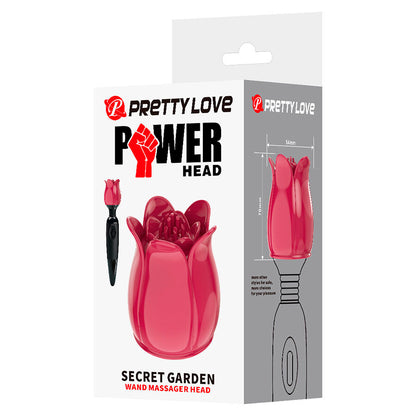 PRETTY LOVE - SECRET GARDEN TESTA DA MASSAGGIO ROSA - HIGH TECH | Lingerie Harness Boutique