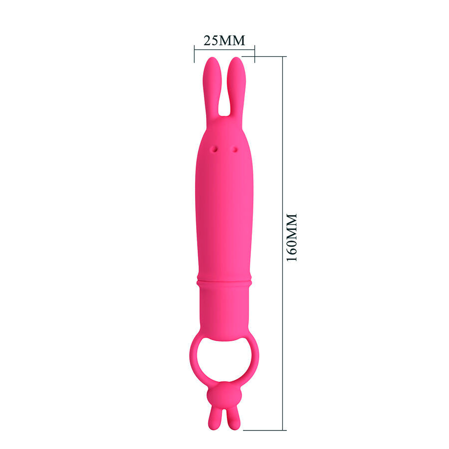 PRETTY LOVE - DELIA VIBRATORE CONIGLIO CON ANELLO DI RESISTENZA - FOR HIM | Lingerie Harness Boutique