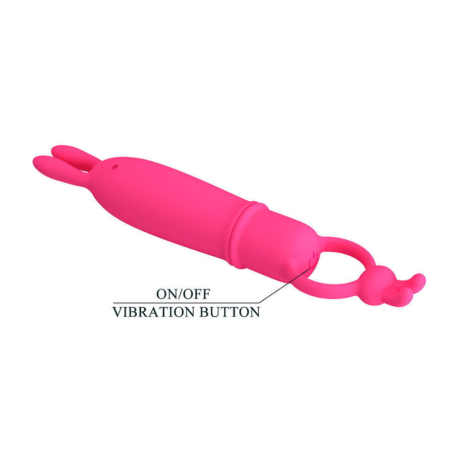 PRETTY LOVE - DELIA VIBRATORE CONIGLIO CON ANELLO DI RESISTENZA - FOR HIM | Lingerie Harness Boutique