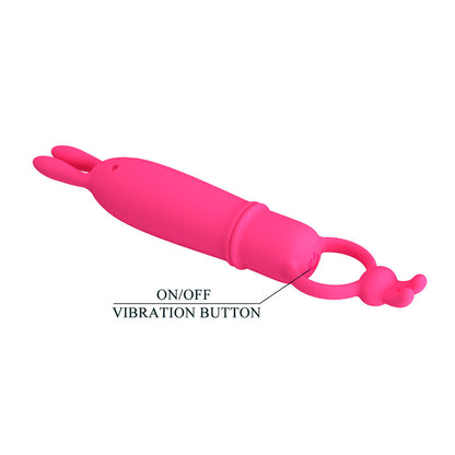 PRETTY LOVE - DELIA VIBRATORE CONIGLIO CON ANELLO DI RESISTENZA - FOR HIM | Lingerie Harness Boutique