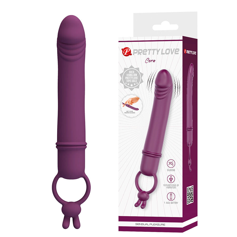 PRETTY LOVE - CORA VIBRATORE A FORMA DI PENE CON ANELLO DI RESISTENZA - FOR HIM | Lingerie Harness Boutique