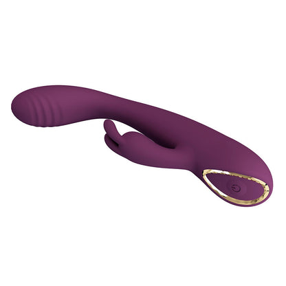 PRETTY LOVE - EMMA VIBRATORE VIOLA CON STIMOLATORE RABBIT - HIGH TECH | Lingerie Harness Boutique