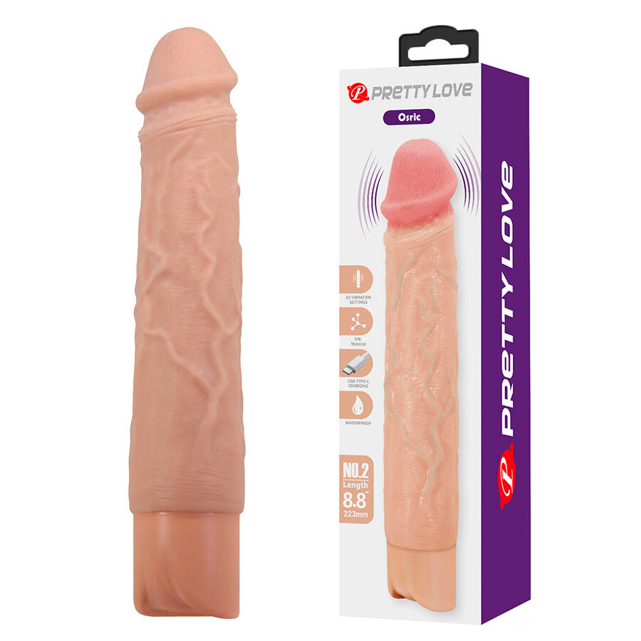 PRETTY LOVE - OSRIC VIBRATORE REALISTICO FLESSIBILE - FUN TOYS | Lingerie Harness Boutique