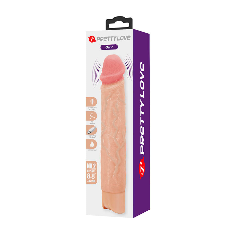 PRETTY LOVE - OSRIC VIBRATORE REALISTICO FLESSIBILE - FUN TOYS | Lingerie Harness Boutique