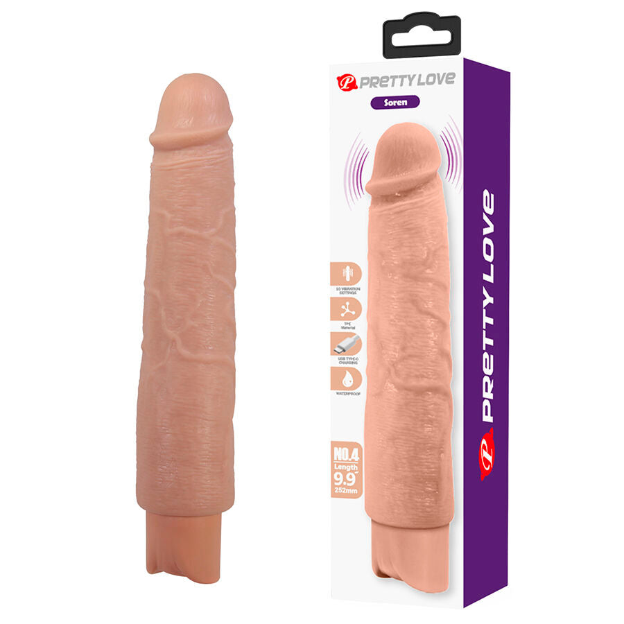PRETTY LOVE - SOREN VIBRATORE REALISTICO FLESSIBILE - FUN TOYS | Lingerie Harness Boutique