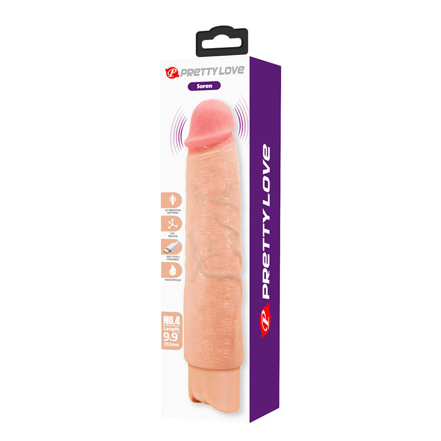 PRETTY LOVE - SOREN VIBRATORE REALISTICO FLESSIBILE - FUN TOYS | Lingerie Harness Boutique