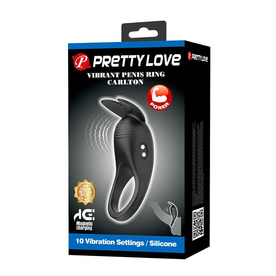 PRETTY LOVE - CARLTON ANELLO PER PENE CON STIMOLATORE CLITORIDEO - FOR HIM | Lingerie Harness Boutique