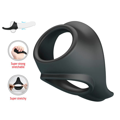 CRAZY BULL - ZADOK ANELLO ERGONOMICO CON STIMOLATORE PERINEALE - CRAZY BULL | Lingerie Harness Boutique