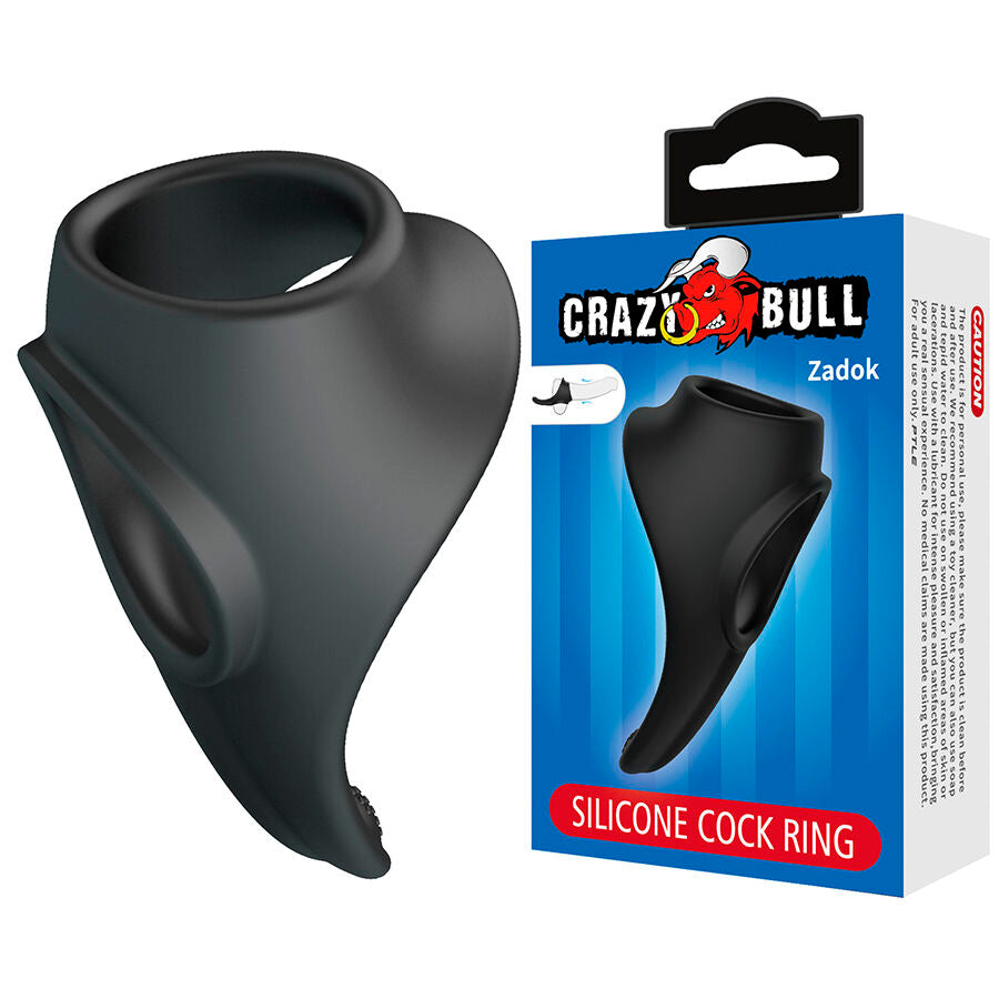 CRAZY BULL - ZADOK ANELLO ERGONOMICO CON STIMOLATORE PERINEALE - CRAZY BULL | Lingerie Harness Boutique