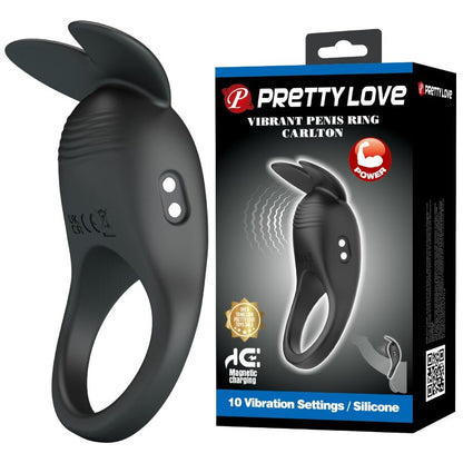 PRETTY LOVE - CARLTON ANELLO PER PENE CON STIMOLATORE CLITORIDEO - FOR HIM | Lingerie Harness Boutique