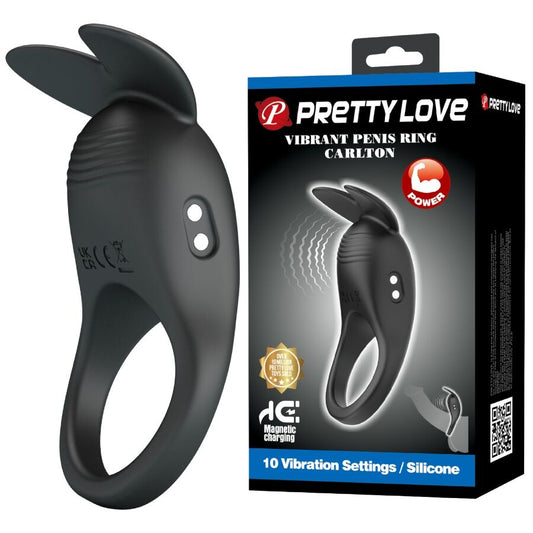PRETTY LOVE - CARLTON ANELLO PER PENE CON STIMOLATORE CLITORIDEO - FOR HIM | Lingerie Harness Boutique