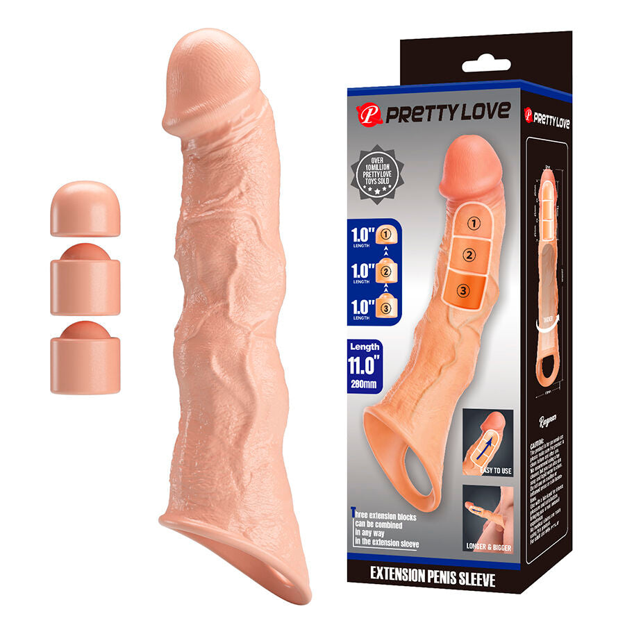 PRETTY LOVE - RAGNAR COPERTURA EXTENDER CON ESTENSIONI REGOLABILI - FOR HIM | Lingerie Harness Boutique