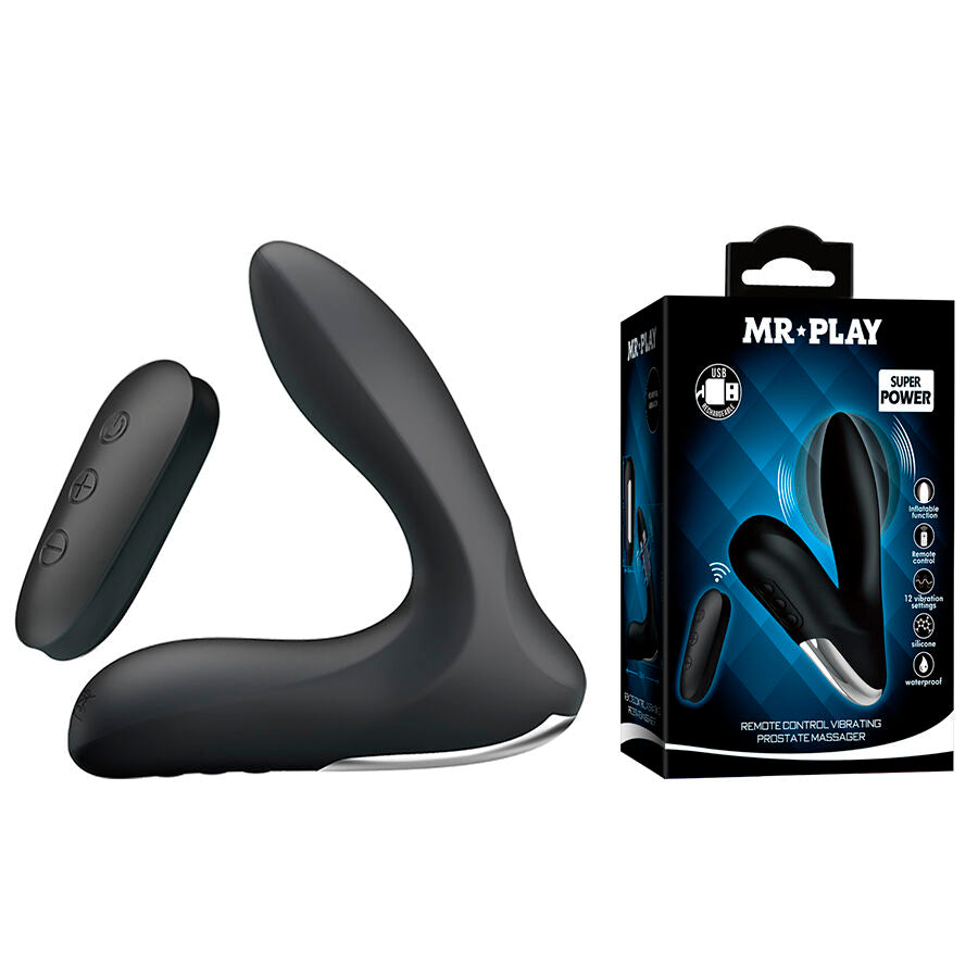 MR PLAY - MASSAGGIATORE PROSTATICO CON TELECOMANDO A VIBRAZIONE - MR PLAY | Lingerie Harness Boutique