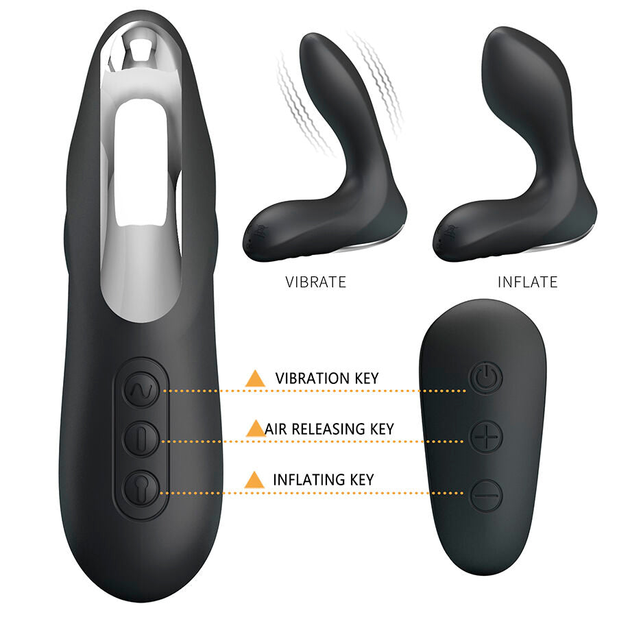 MR PLAY - MASSAGGIATORE PROSTATICO CON TELECOMANDO A VIBRAZIONE - MR PLAY | Lingerie Harness Boutique
