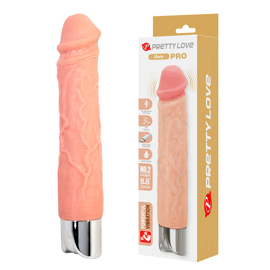 PRETTY LOVE - OSRIC PRO VIBRATORE REALISTICO FLESSIBILE - FUN TOYS | Lingerie Harness Boutique