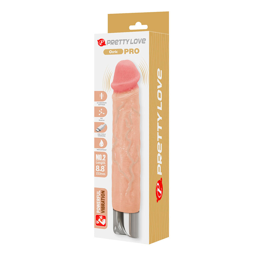PRETTY LOVE - OSRIC PRO VIBRATORE REALISTICO FLESSIBILE - FUN TOYS | Lingerie Harness Boutique