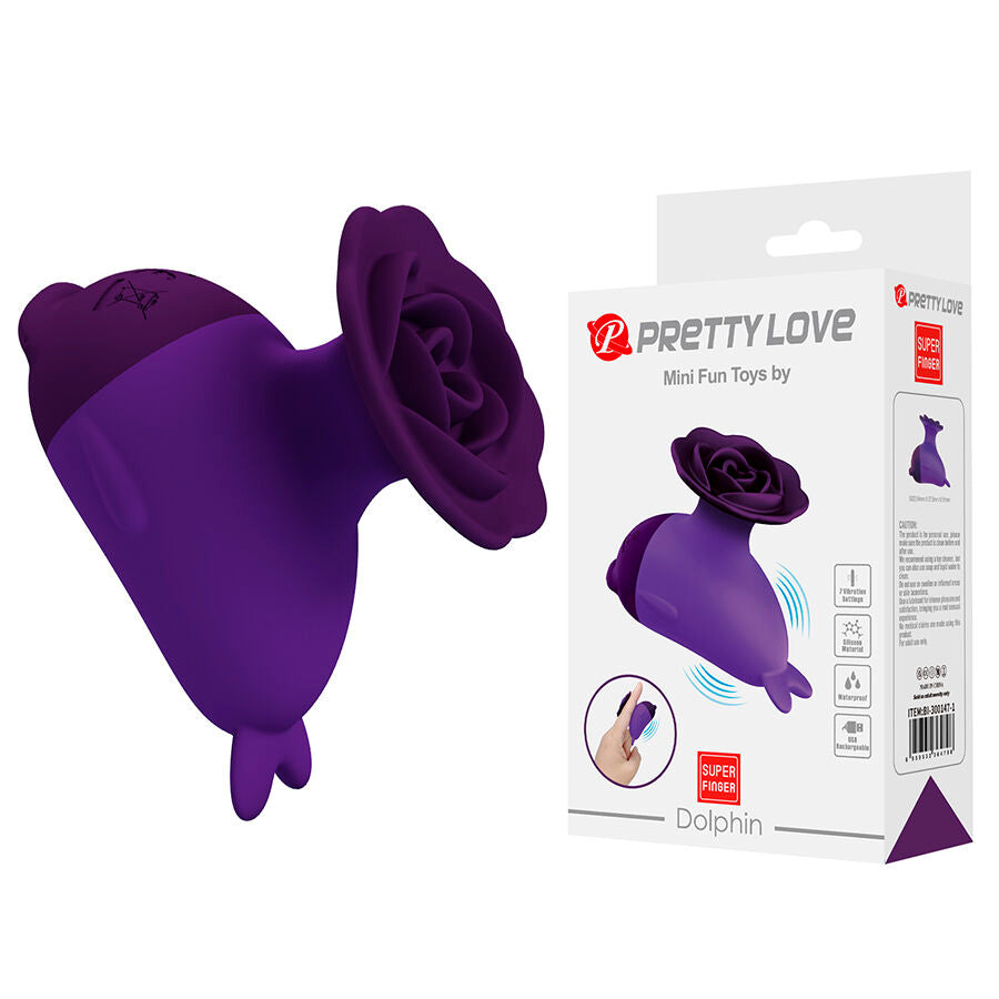 PRETTY LOVE - DOLPHIN MINI VIBRATORE CON CLIP - FUN TOYS | Lingerie Harness Boutique