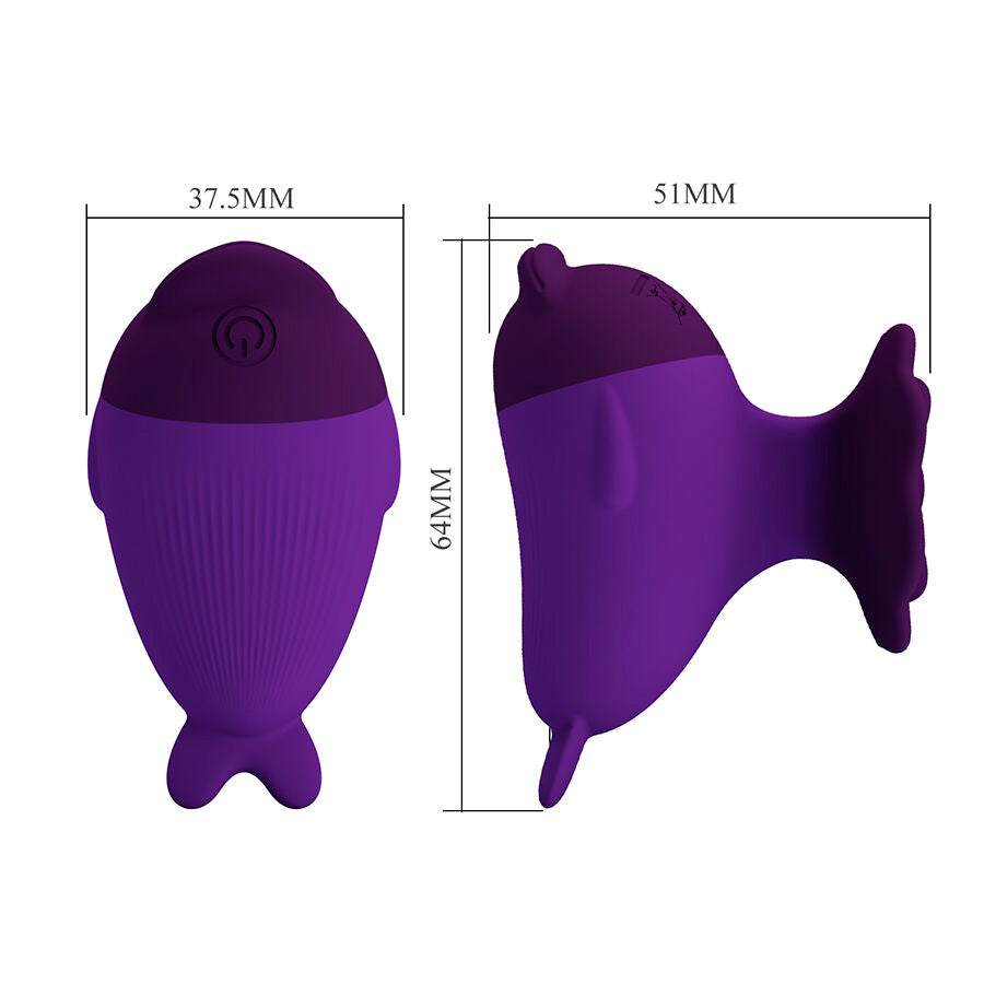 PRETTY LOVE - DOLPHIN MINI VIBRATORE CON CLIP - FUN TOYS | Lingerie Harness Boutique