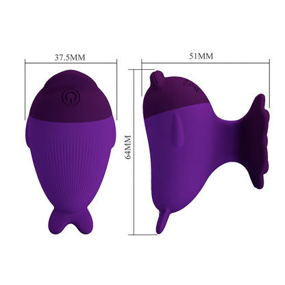 PRETTY LOVE - DOLPHIN MINI VIBRATORE CON CLIP - FUN TOYS | Lingerie Harness Boutique