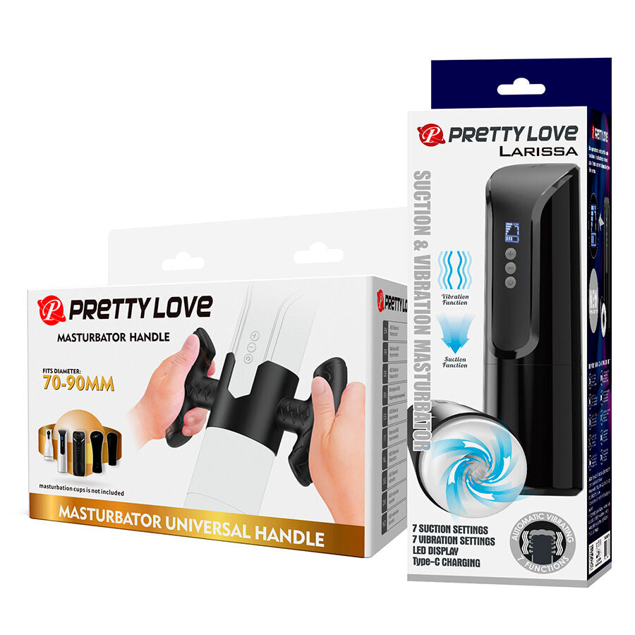 PRETTY LOVE - LARISSA MASTURBATORECON VIBRAZIONE E SUPPORTO - BODIES & MASTURBATORS | Lingerie Harness Boutique