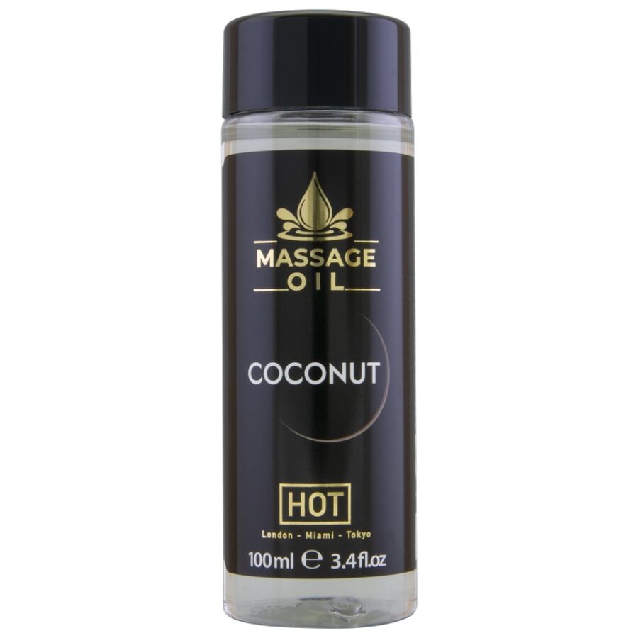 HOT - OLIO DA MASSAGGIO AL COCCO 100 ML - HOT | Lingerie Harness Boutique