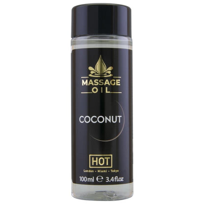 HOT - OLIO DA MASSAGGIO AL COCCO 100 ML - HOT | Lingerie Harness Boutique