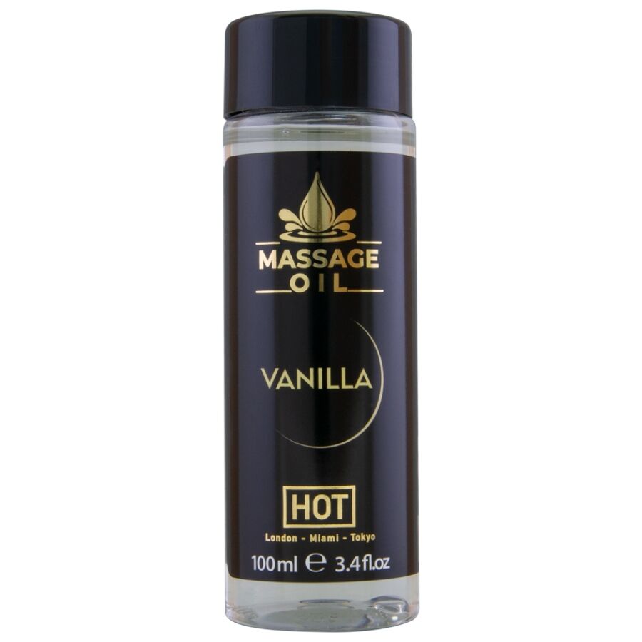 HOT - OLIO DA MASSAGGIO VANIGLIA 100 ML - HOT | Lingerie Harness Boutique