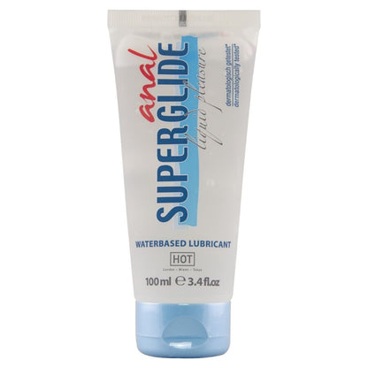 HOT - ANAL SUPERGLIDE LIQUID PLEASURE LUBRIFICANTE A BASE D'ACQUA 100 ML - HOT | Lingerie Harness Boutique
