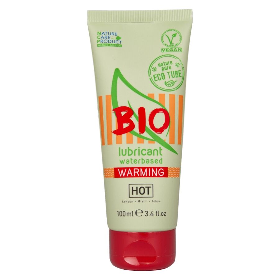 HOT - LUBRIFICANTE BIO A BASE D'ACQUA RISCALDANTE 100 ML - HOT | Lingerie Harness Boutique