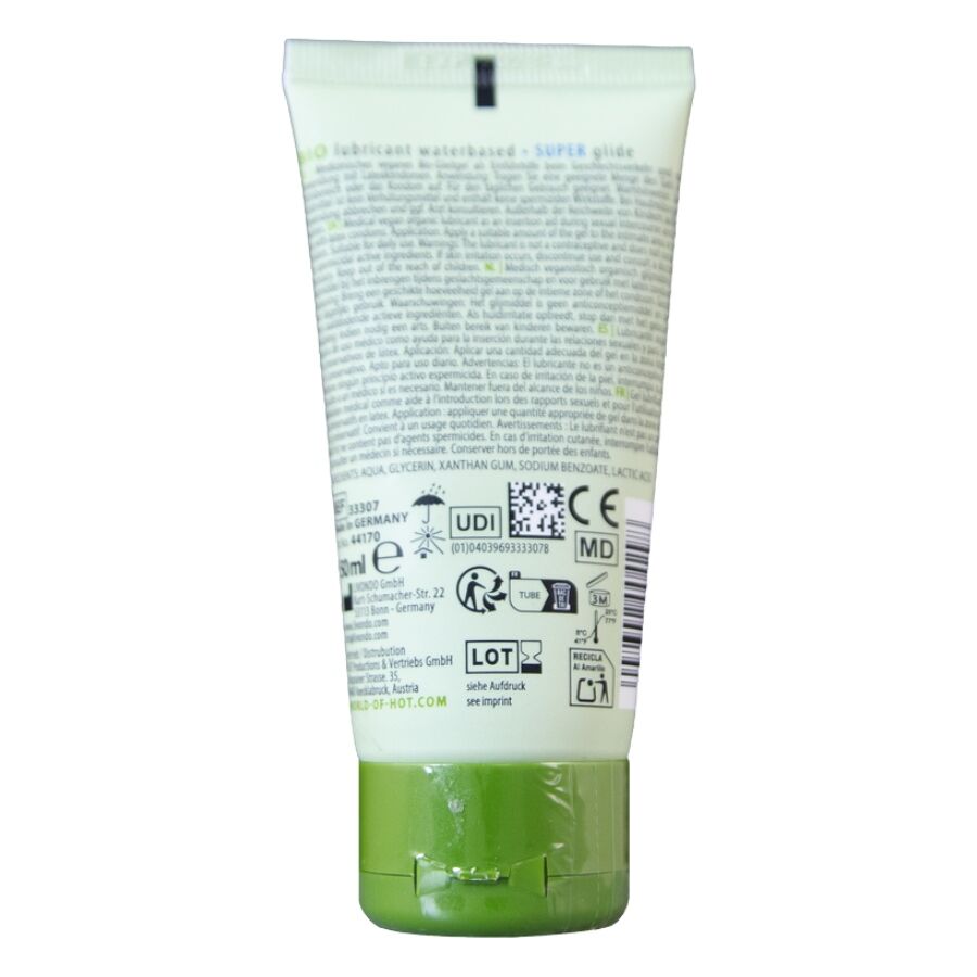 HOT - LUBRIFICANTE BIO A BASE D'ACQUA 50 ML - HOT | Lingerie Harness Boutique