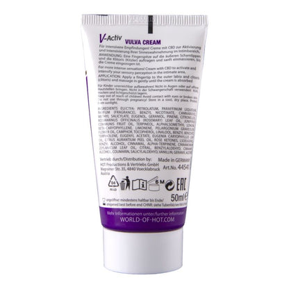 HOT - CREMA VULVA CON CBD 50ML - HOT | Lingerie Harness Boutique