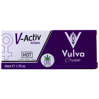 HOT - CREMA VULVA CON CBD 50ML - HOT | Lingerie Harness Boutique