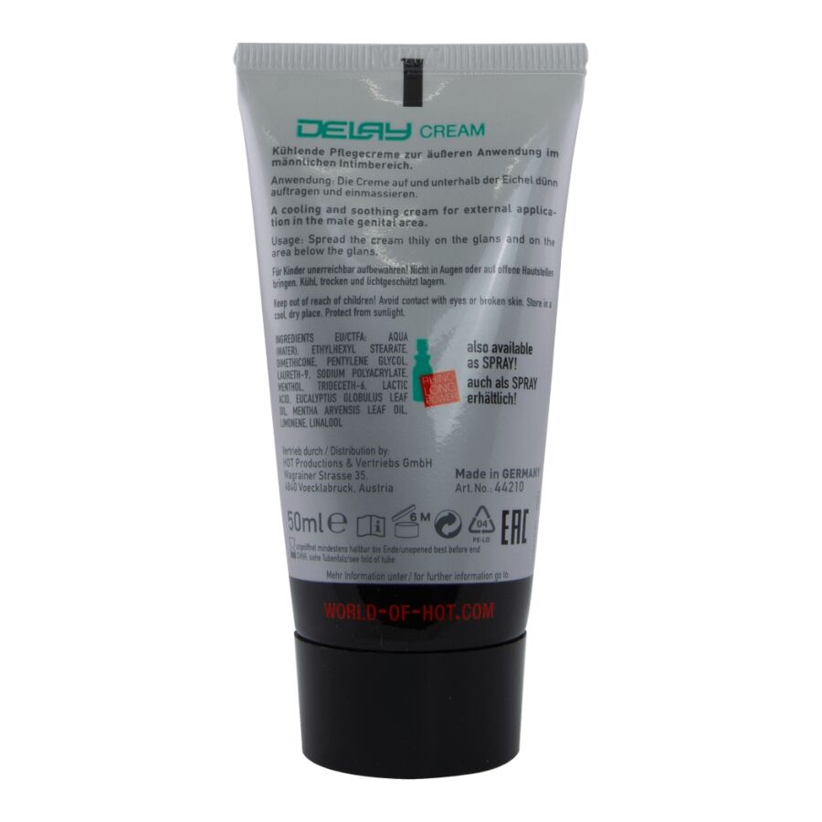 HOT - CREMA RITARDANTE 50 ML - HOT | Lingerie Harness Boutique